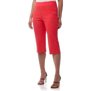 Rekucci Womens Capri with19"  Seam, Flame (red), Size 16